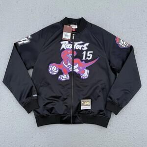 Men’s Mitchell & Ness NBA Toronto Raptors Vince Carter Satin Jacket Large $200